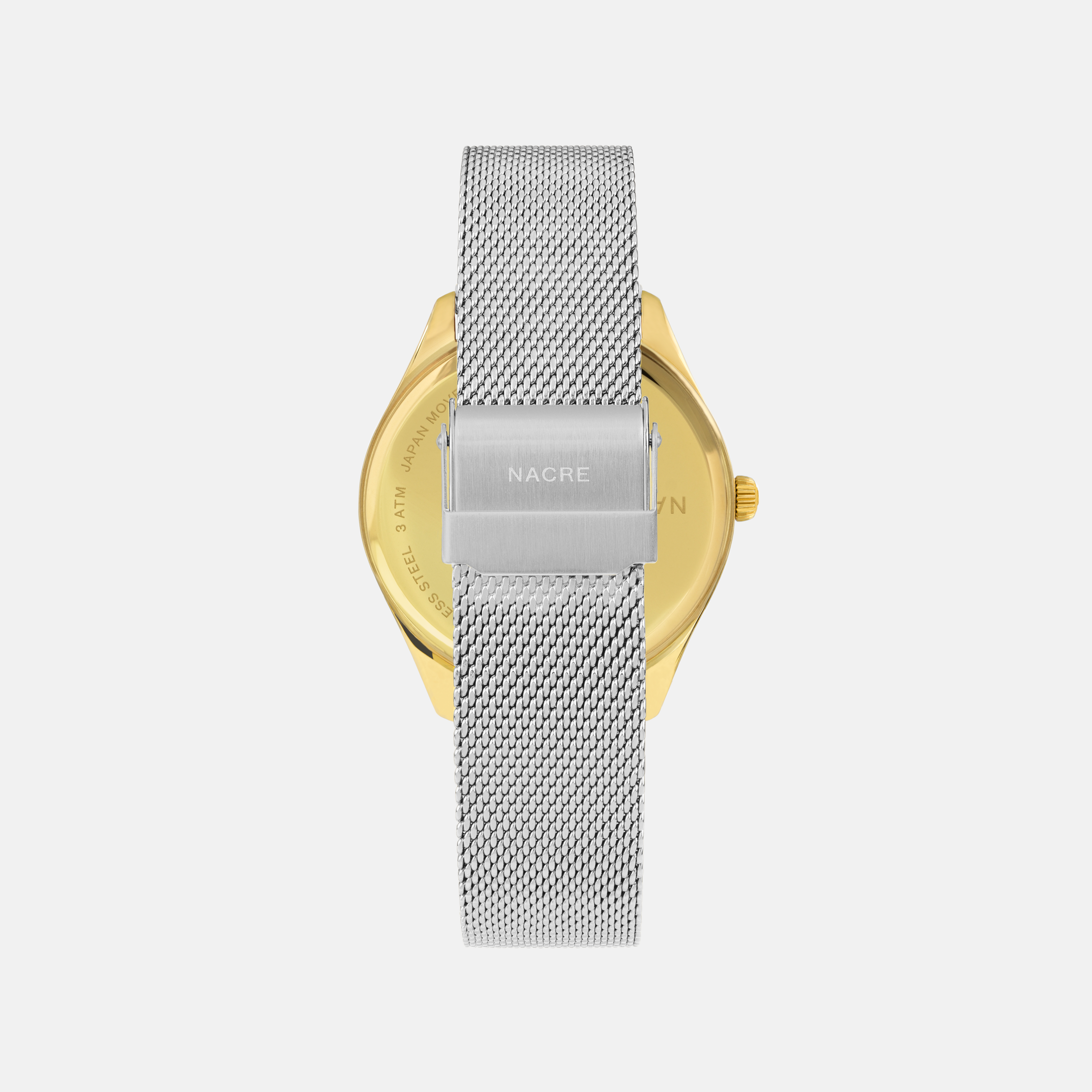 Lune 48 - Gold - Stainless Steel Mesh